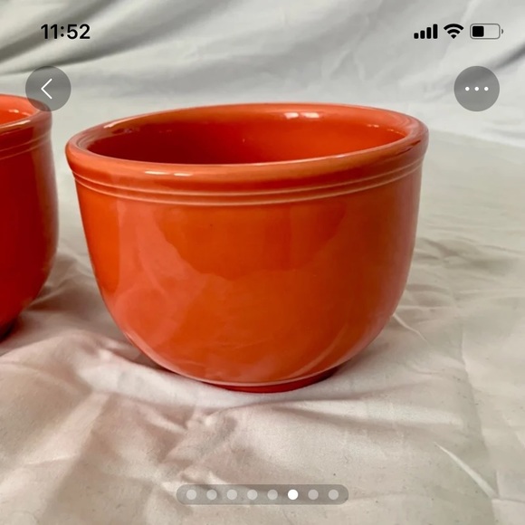 NEW Fiestaware Chili Bowls - RETIRED Persimmon Set of 2 - Picture 6 of 8
